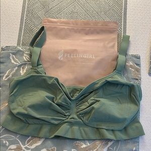 Feelingirl Sage Green Women's Bra